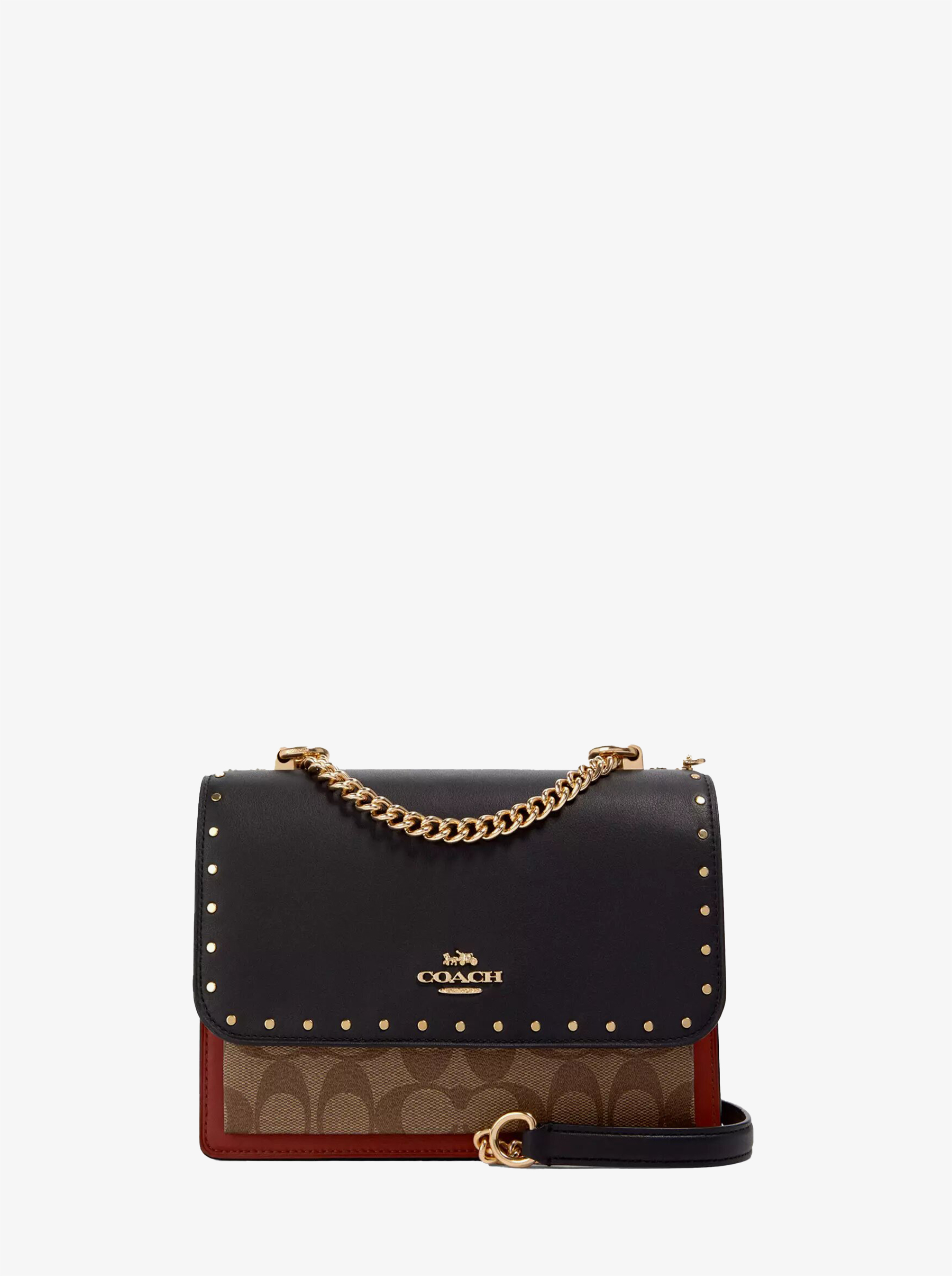 Сумка COACH Klare Crossbody 90400 In Signature Canvas With Rivets Small